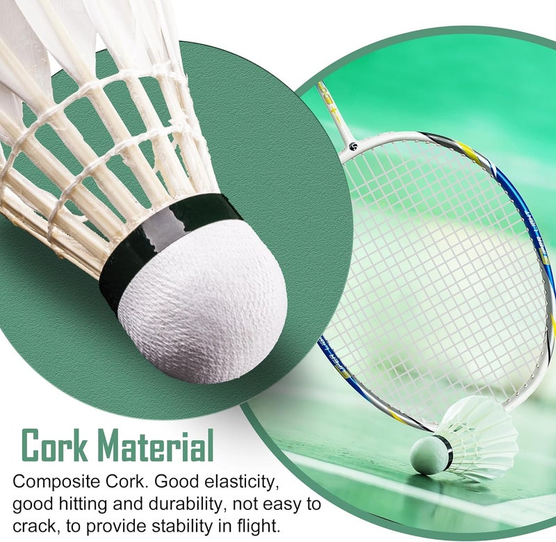 Senston A30 Badminton Shuttlecocks Sports Birdies Shuttlecock for Outdoor Indoor Sports Activities Badminton Birdies with High Stability and Durability Badminton Ball - Image 3